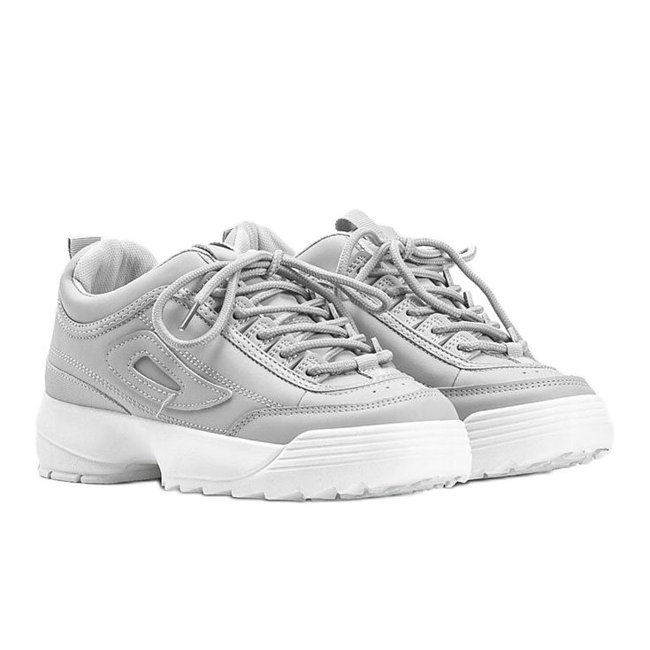 Sive tenisice s debelim Amyinim potplatima siva 1