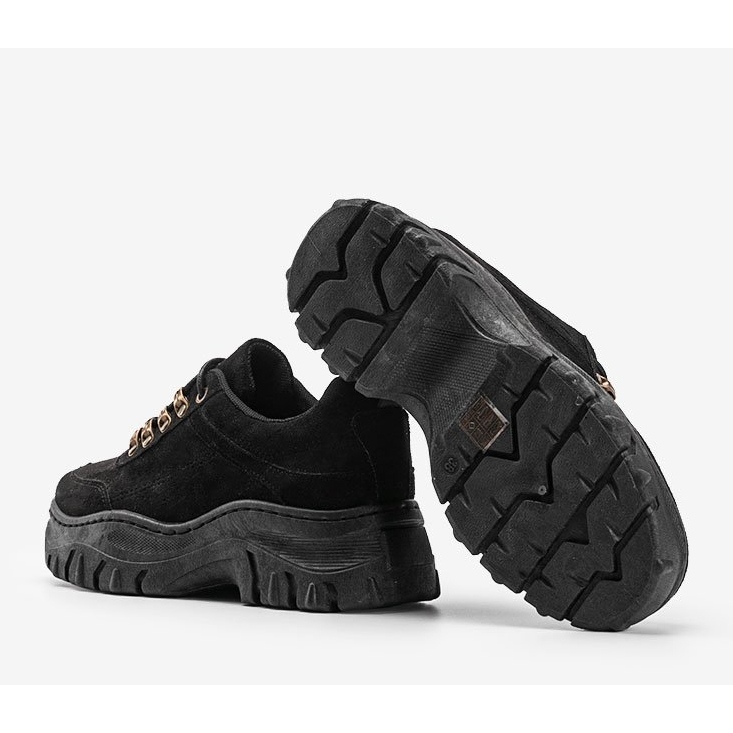 Crne tenisice s debelim potplatom Cecilia crno 1