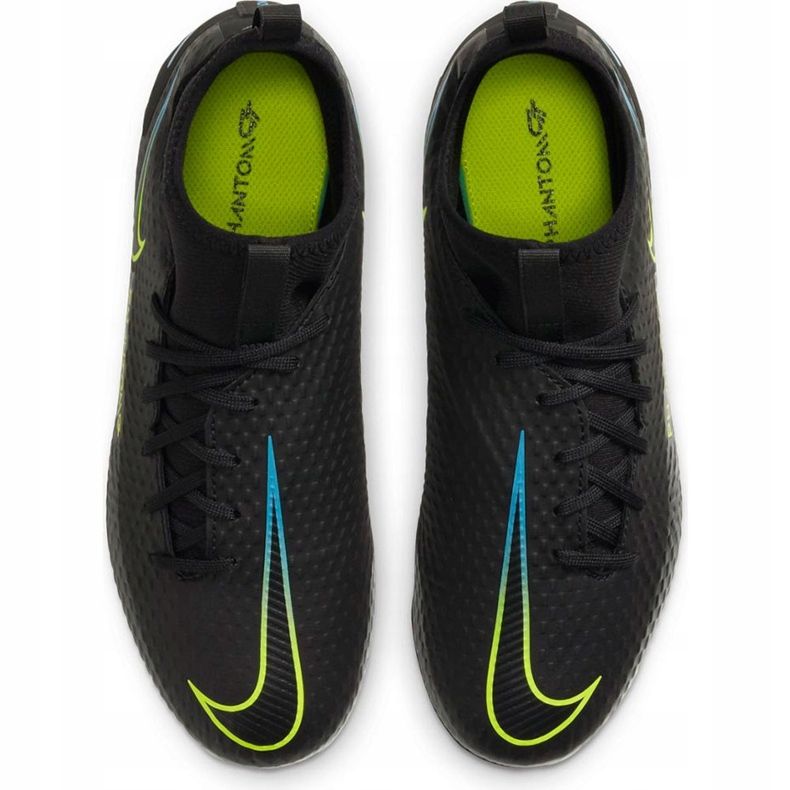 Nike Phantom Gt Academy Df FG / MG Junior CW6694 090 nogometne cipele crna crna 1