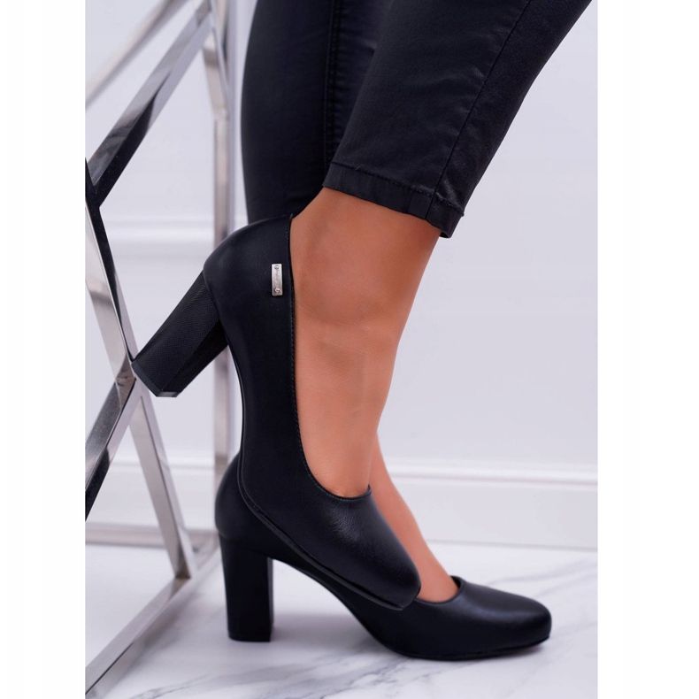 Ženske pumpe Sergio Leone PB130 crna jantarna 1