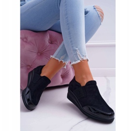 Tenisice na klin Sergio Leone PB225 Crna crno 1