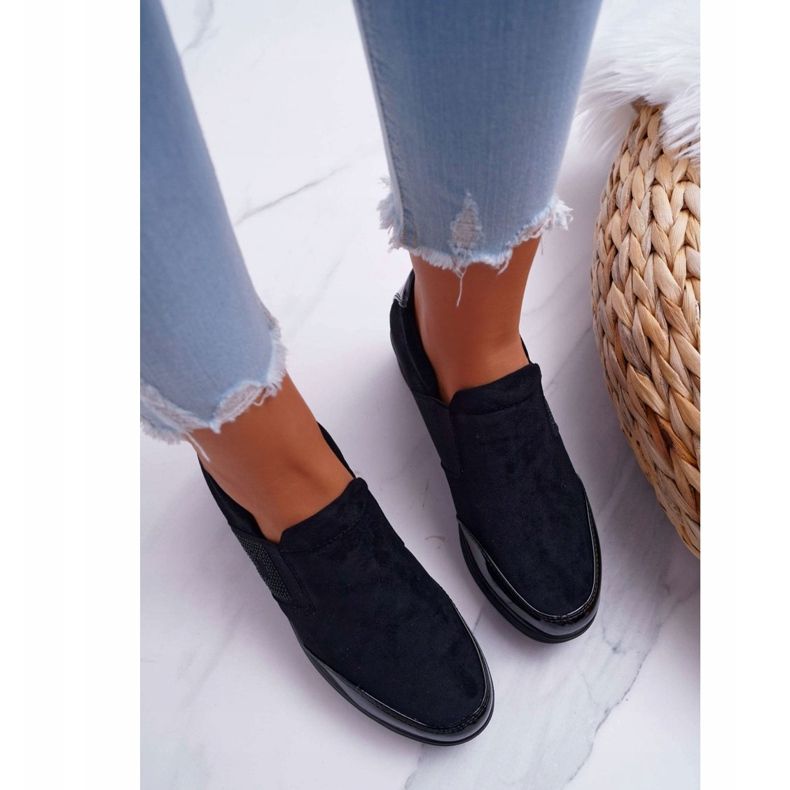 Tenisice na klin Sergio Leone PB225 Crna crno 2