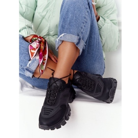 Ženske crne tenisice na velikom potplatu u crnom New Yorku 1