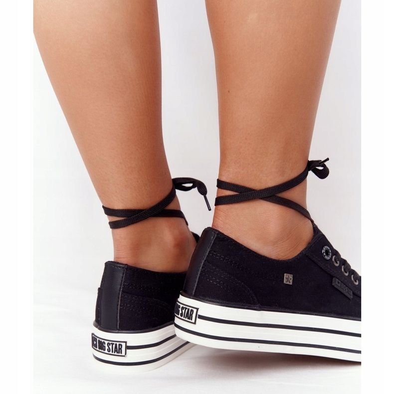 Ženske tenisice na platformi Big Star HH274056 Czarme crna 2