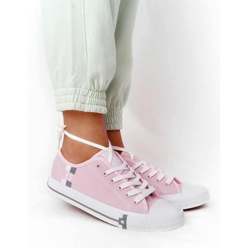 Klasične ženske tenisice Big Star HH274110 Svijetlo roza ružičasta 1
