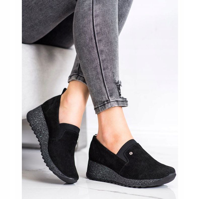 Filippo Kožne cipele od brokata crna 1