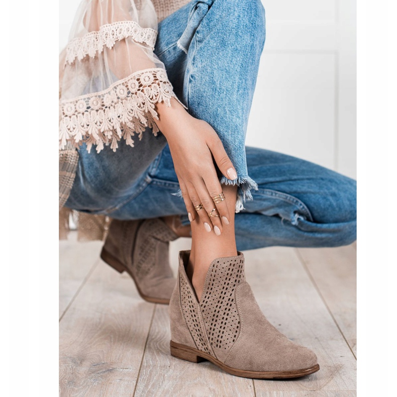 Filippo Proljetne ažurne čizme smeđa 1