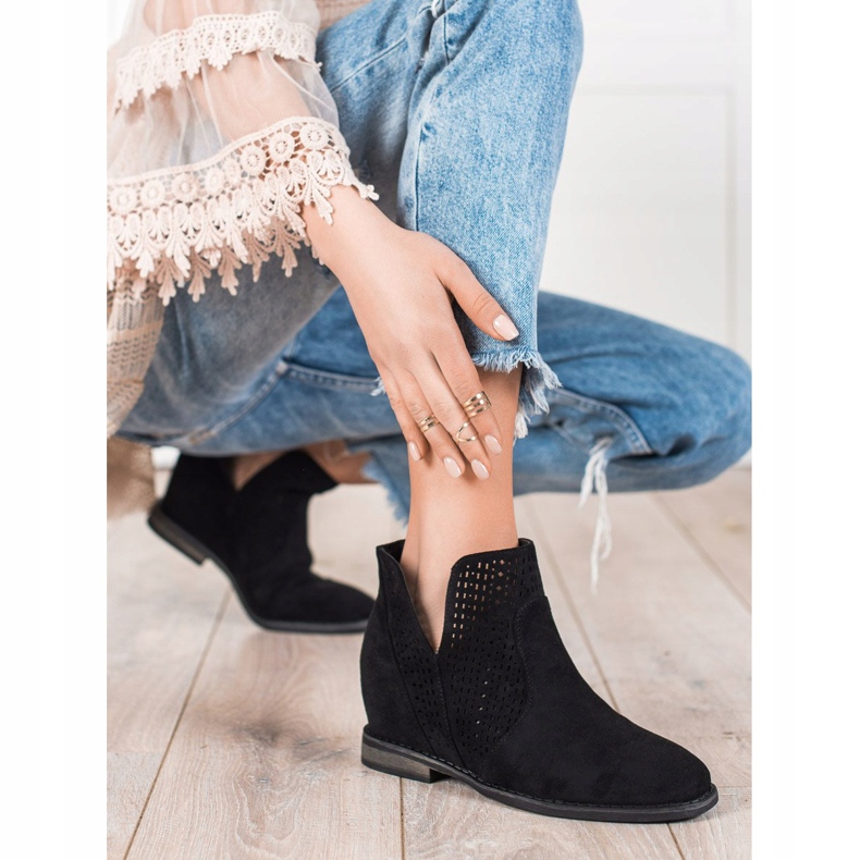 S. BARSKI Proljetne čizme s izrezanim S.BARSKIM crno 1