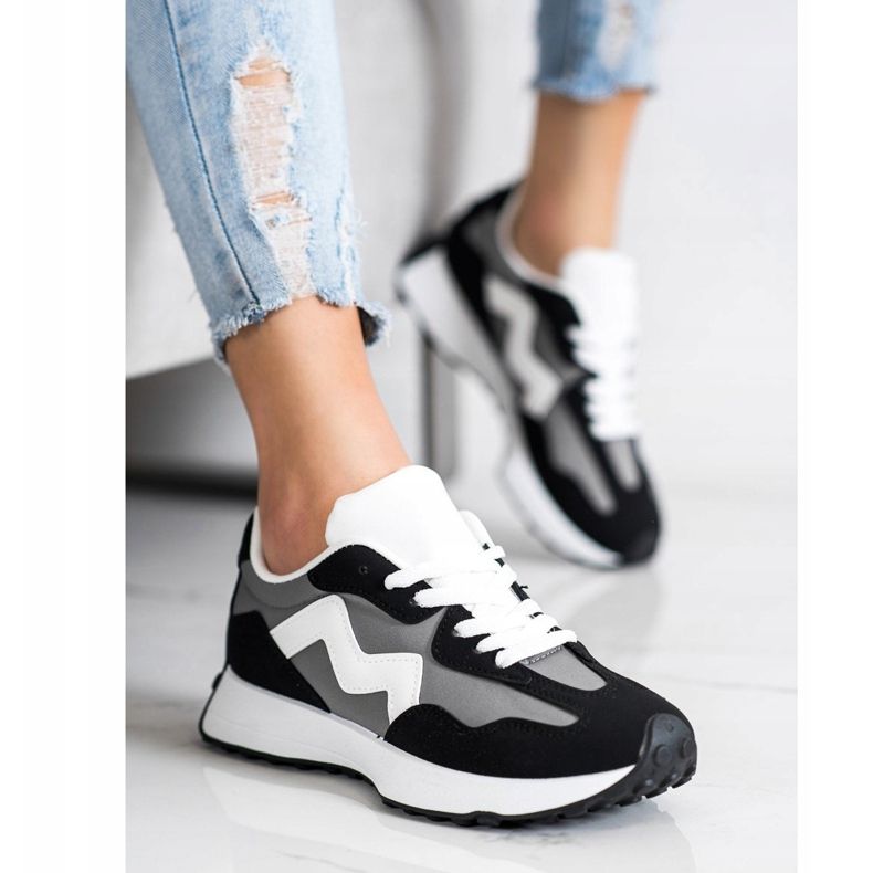 SHELOVET Ležerne tenisice crno 2