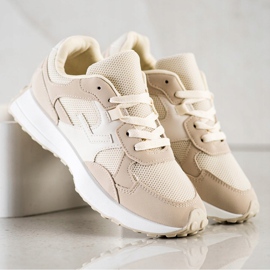 SHELOVET Tenisice u bež boji smeđa 1