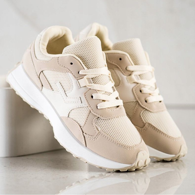 SHELOVET Tenisice u bež boji smeđa 1