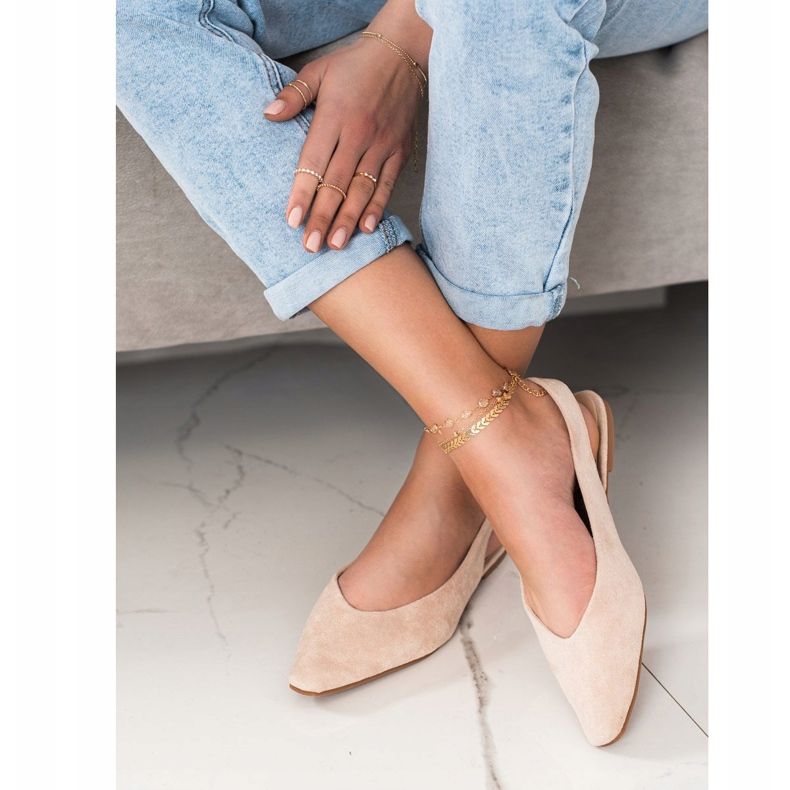 Seastar Pumpe s otkrivenom petom bež 2