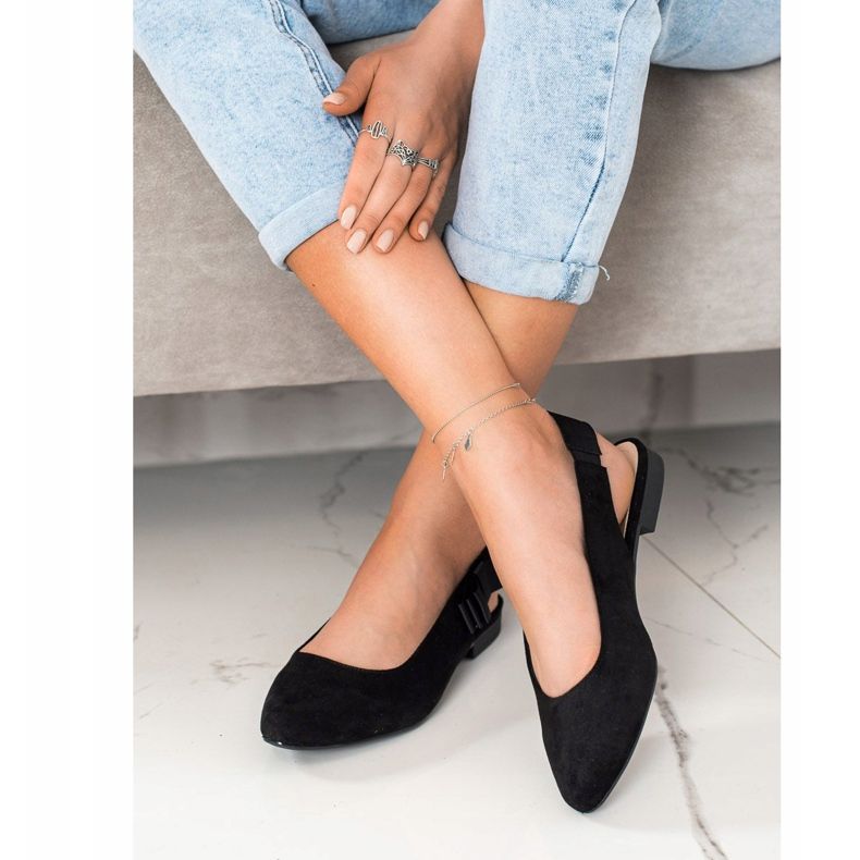 Sergio Leone Klizne pumpe s lukom crno 2