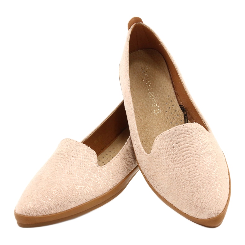 Sergio Leone balerina lords roza/zlatna MK700 ružičasta 3