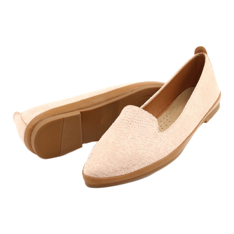 Sergio Leone balerina lords roza/zlatna MK700 ružičasta 2