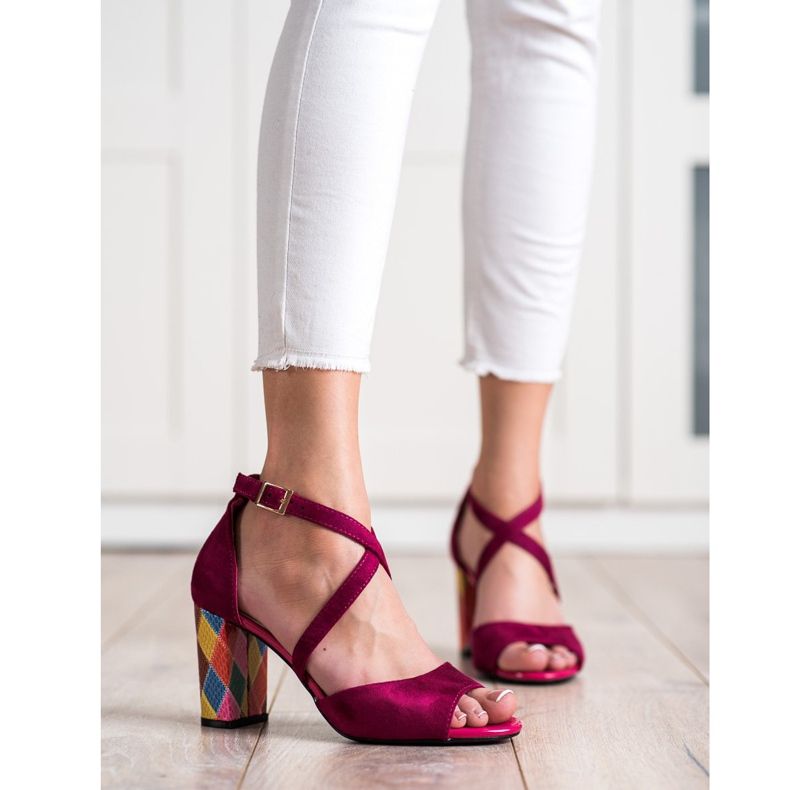 Modne pumpe Sergio Leone ružičasta 1