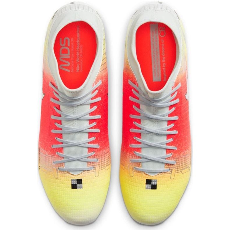 Nike Mercurial Superfly 8 Academy Mds FG / MG M CV0948 108 tenisice za nogomet crvena narančasta 1