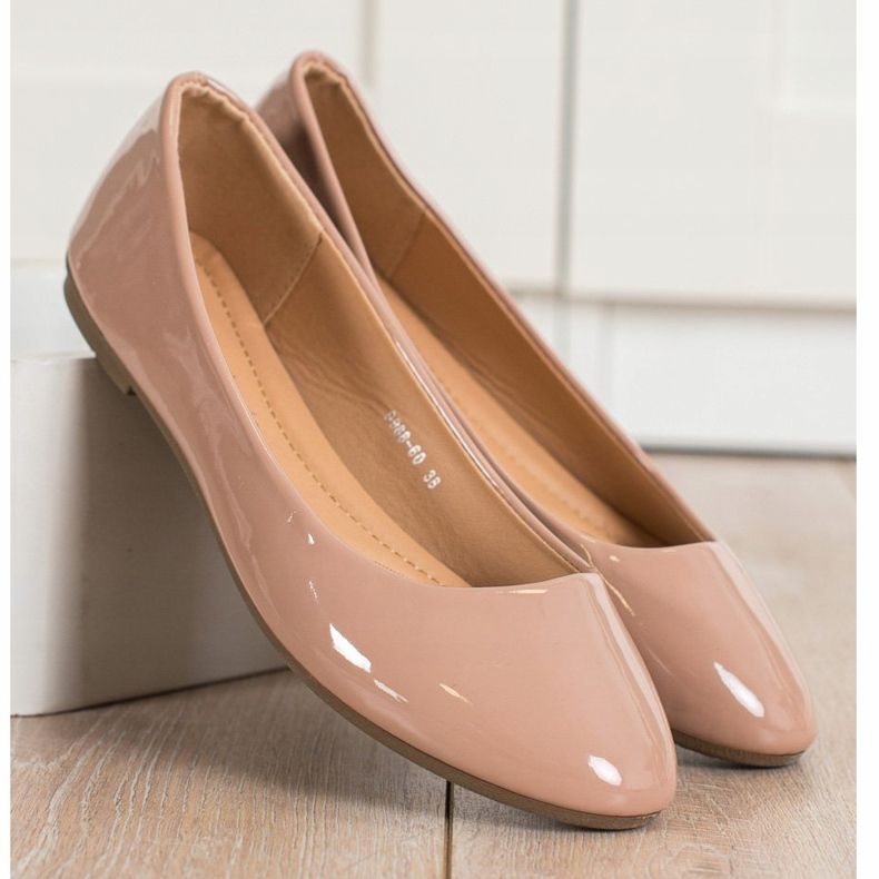 Diamantique Lakirane balerine smeđa 2