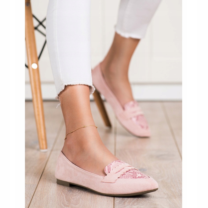 Small Swan Powder Lords Snake Print ružičasta 1