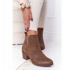 PJ1 Ženske tople čizme Jodhpur čizme Khaki Morgan smeđa 2