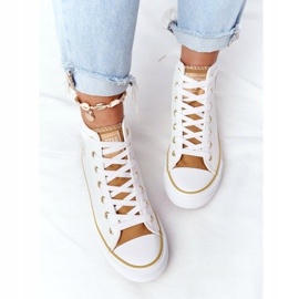 Ženske visoke tenisice Big Star HH274450 Bijele bež bijela 1