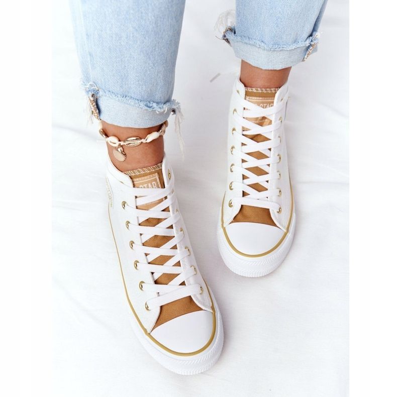 Ženske visoke tenisice Big Star HH274450 Bijele bež bijela 1