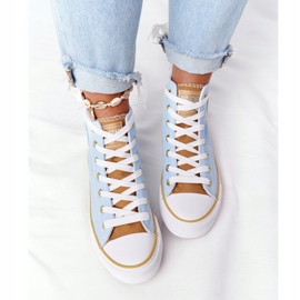 Ženske visoke tenisice Big Star HH274449 Plave plava 2