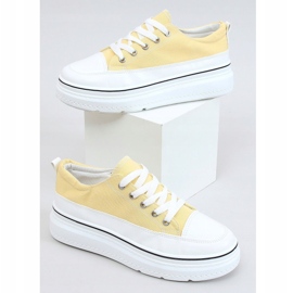 Žute BL228P Žute tenisice na visokom potplatu žuta boja 1