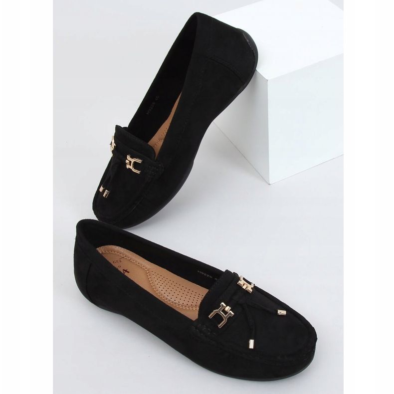 Crne ženske mokasine s platformom crne H9228 Negro crno 1