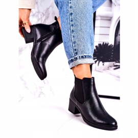 J. Star Ženske tople čizme Jodhpur čizme na petu crne zauvijek crno 2