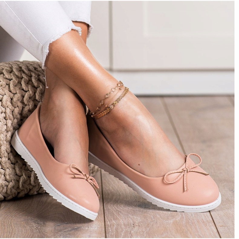 Diamantique Modne balerinke s eko kožom ružičasta 1