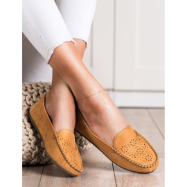 Best Shoes Natikače s ažurnim uzorkom smeđa 2