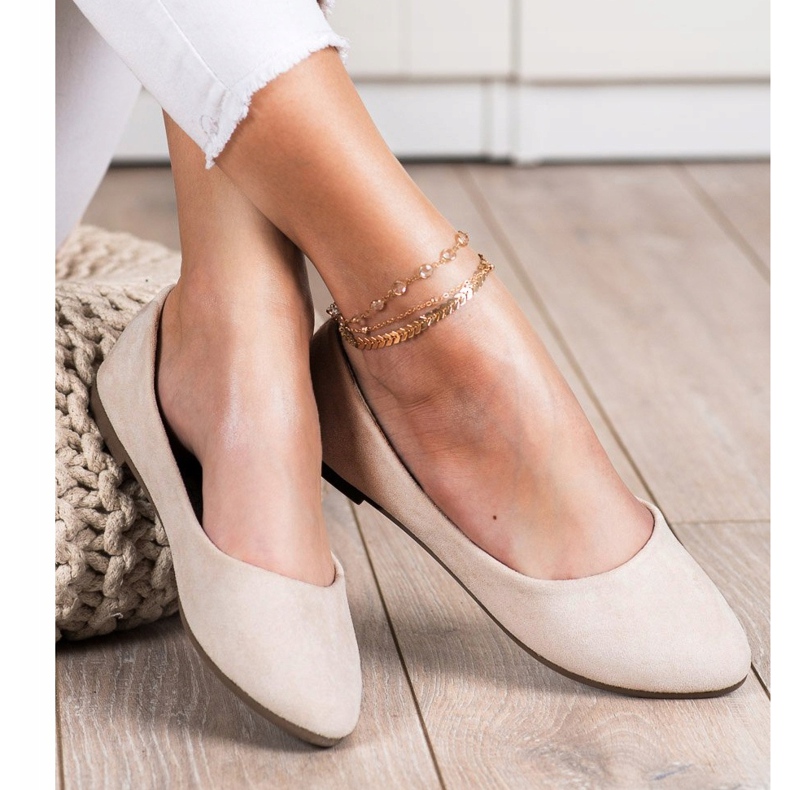 Klasične VINCEZA balerine bež 1