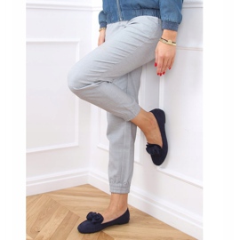 Tamnoplave ženske natikače 9086 Plava mornarsko plava 2