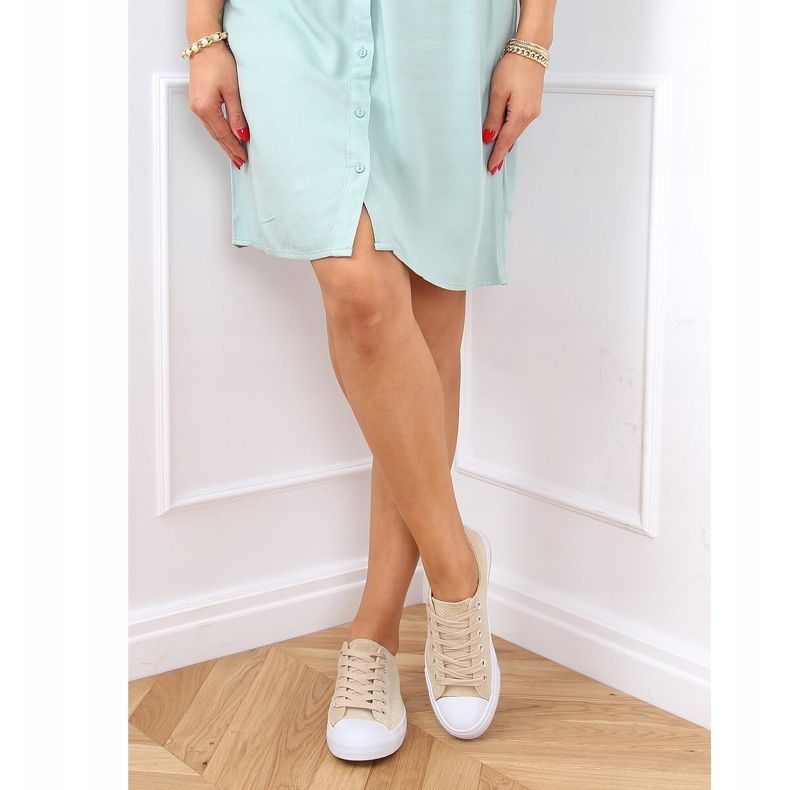 Bež bež tenisice za žene C949 2