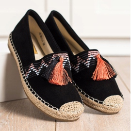 Best Shoes Modne espadrile s ukrasima crna 2
