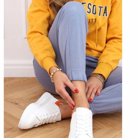 Ženske bijele i narančaste tenisice A88-63 Orange bijela narančasta 1