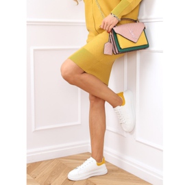 Ženske bijele i žute tenisice A88-63 Žuta bijela žuta boja 1