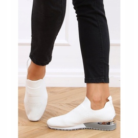 Bijele sportske čarape LDH006 Bijele bijela 2