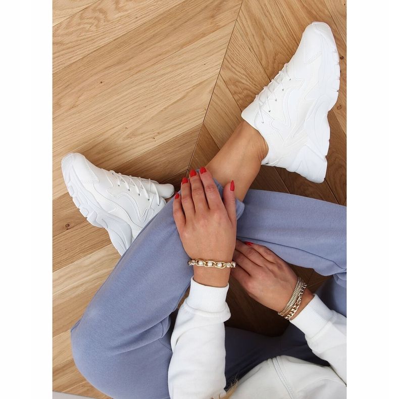 Bijele sportske cipele YL-45 Bijele bijela 2