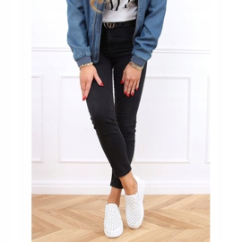 Tenisice koje klize na klinaste pete bijele HY-251 Bijele bijela 2