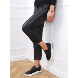 Crne tenisice koje klize na klinaste pete HY-251 Black crno 1