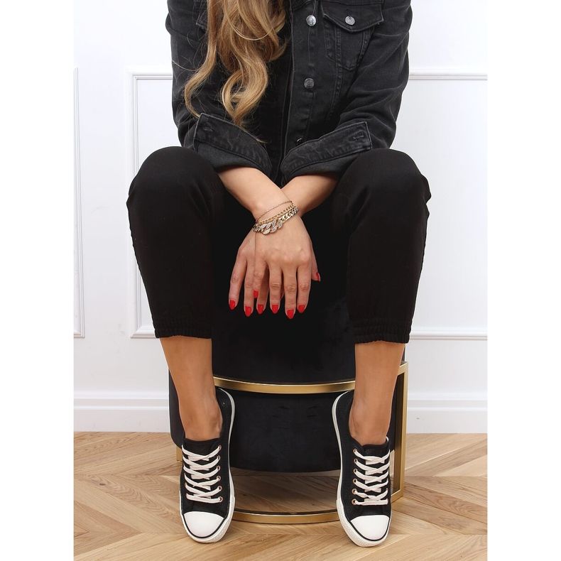 Crne ženske tenisice 3176 Crne crno 2