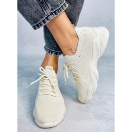 Sportske cipele bež čarapa bež boje FF-10 2