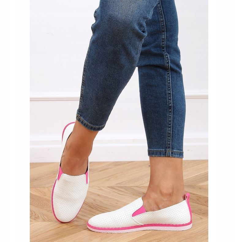 Tenisice klizne bijele AA620 Fushia bijela 2