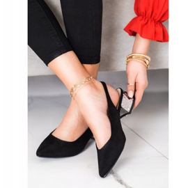 Filippo Modne pumpe s otkrivenom petom crna 1