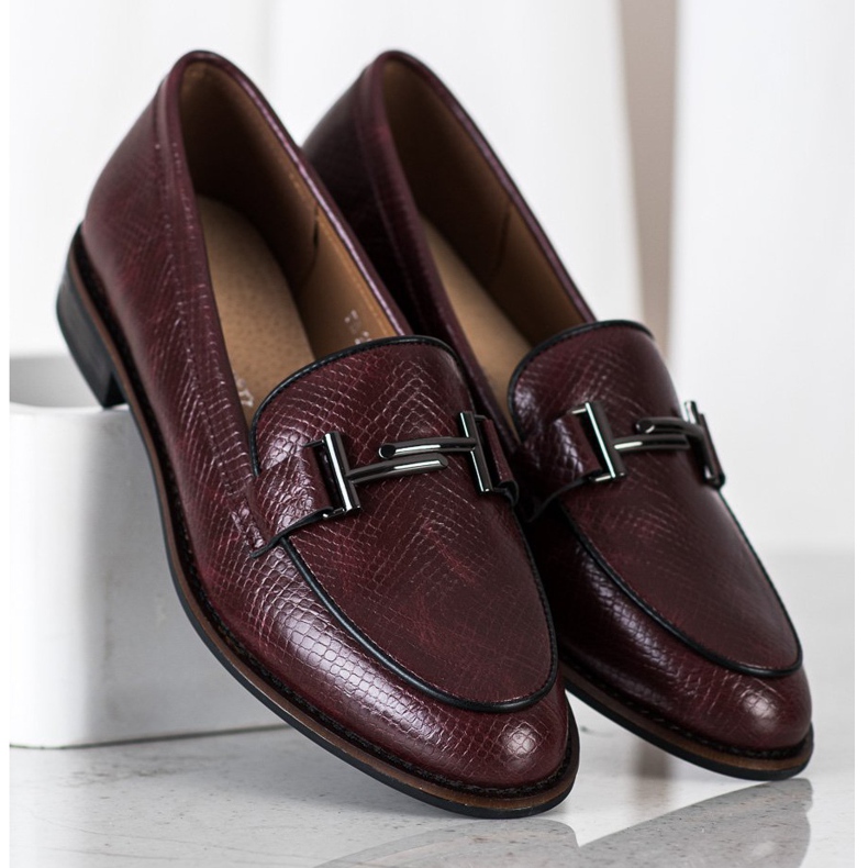 Cipele Sergio Leone sa printom od zmije crvena 2