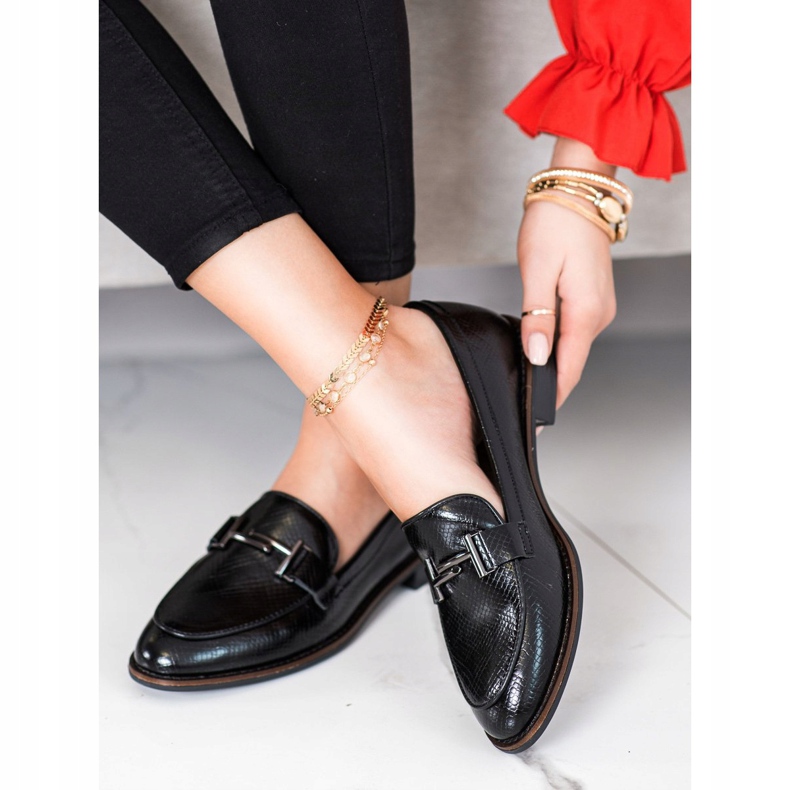 Cipele Sergio Leone sa printom od zmije crna 1