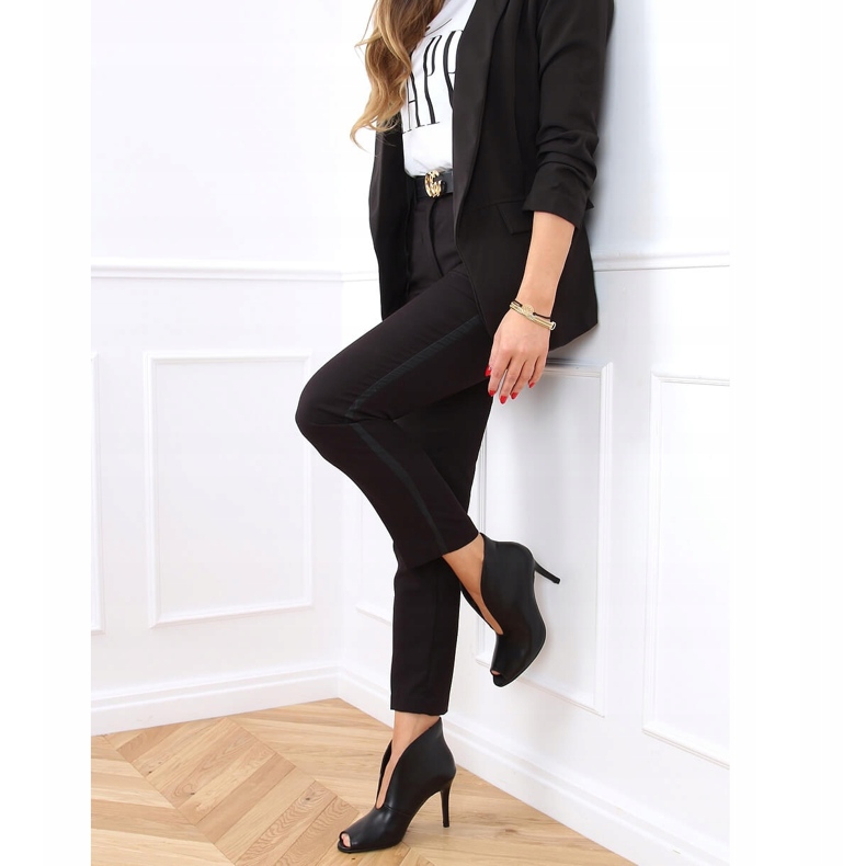 Crne čizme s otvorenim prstima 9501 Crne crno 1