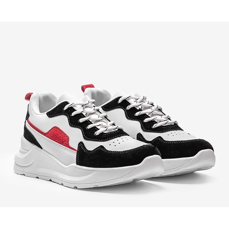 Bijele tenisice s crnim priborom Alexia bijela 1